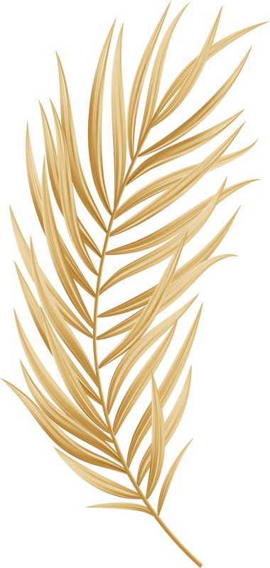 Tropic Leaf Palm Gold